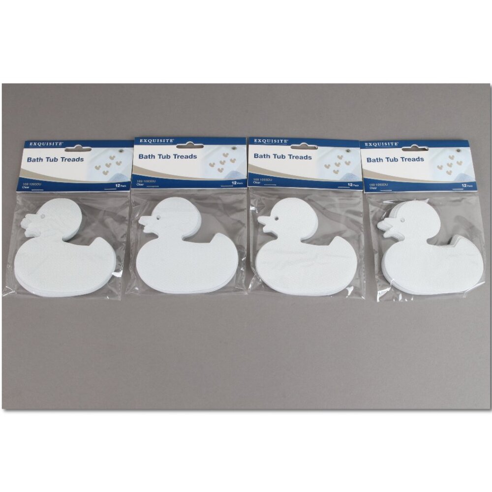 48 PCS Bathtub Ducks Safety Non-Slip Treads Stickers Decals Mat Shower CLEAR